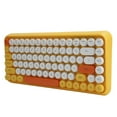 thumbnail image 3 of Teclado inalámbrico Ajazz Bluetooth 84 teclas Retro redondo Keycap Gaming Office Supplies 308IYellow, 3 of 5