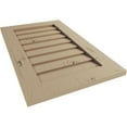 thumbnail image 5 of Ekena Millwork 16"W x 30"H Timberthane Knotty Pine Vertical Faux Wood Non-Functional Gable Vent, Primed Tan, 5 of 5