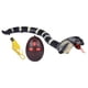 thumbnail image 1 of Serpiente de juguete para s de miedo, serpiente de Control remoto, simulación de serpiente falsa infrarroja, juguete realista de serpiente RC , negro, 1 of 8