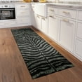 thumbnail image 2 of Addison Rugs Addison Indoor/ Outdoor Safari Zebra Animal Print Washable Area Rug 2'3" x 7'6" - Shadow, 2 of 9
