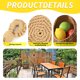 thumbnail image 5 of Cesta colgante Macetas de pared Soporte de maceta de lágrima de yute para frutas (20x19cm) Sywqhk Libre de BPA, 5 of 8