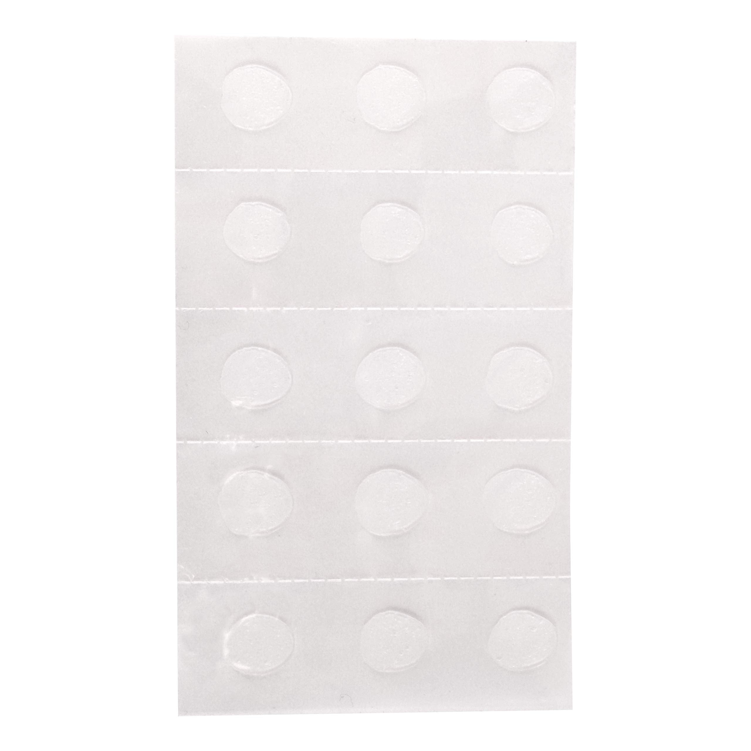 Gorilla Permanent Adhesive Dots, Double-Sided, 150 Pieces, 0.5" Diameter, Clear, (Pack of 3)
