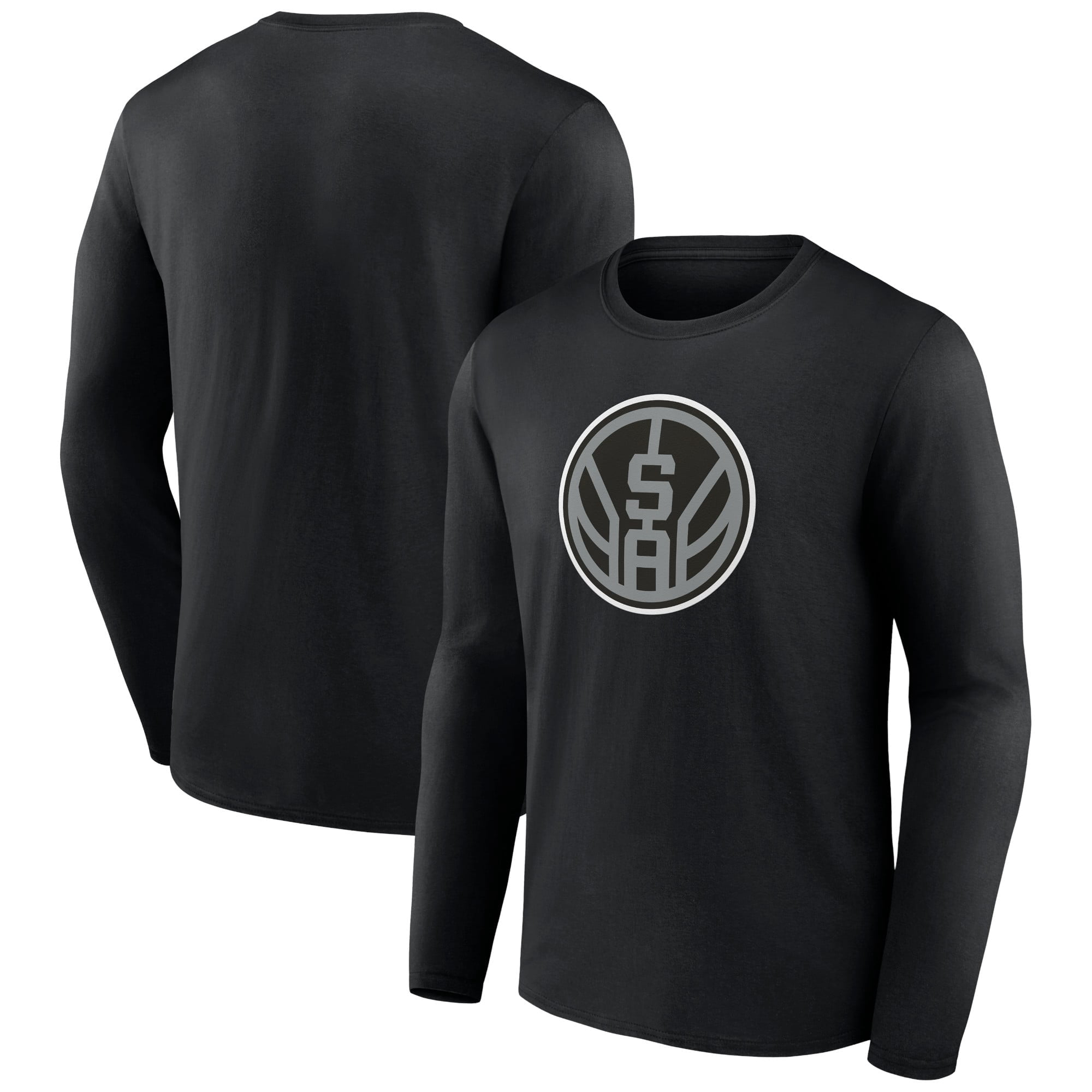 Men's Black San Antonio Spurs Alternate Logo Long Sleeve T-Shirt