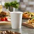 thumbnail image 3 of NOGIS 100 Count 12 oz Disposable White Paper Coffee Cups, To Go Hot Cups for Coffee, Chocolate, Juice, Hot or Cold Beverage Drinking Cup Suitable for Party, Office, Travel, and Events, 3 of 7