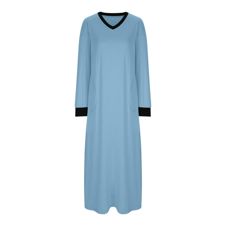 maxi pajama dress Women's Hit The Snooze Maxi Pajama Sleep Dress in Black Size 2X
