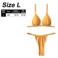 thumbnail image 2 of Women's 2 Piece Swimsuits Triangle Bikini Set Bathing Suits - yellow, 2 of 6