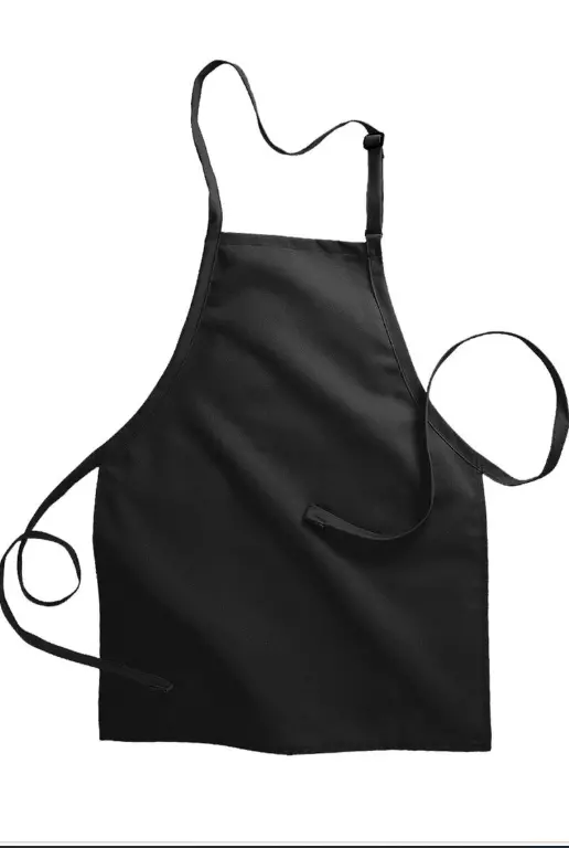 Textile Topia- 4 Pack Black Bib Aprons No Pocket – Unisex Adjustable Kitchen Aprons, Machine Washable, Commercial & Home Use
