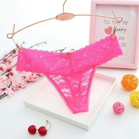 

Huachen Women s Lace Lingerie Knickers G-string Thongs Panties Underwear Briefs