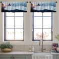 thumbnail image 4 of LALILO Kitchen Curtain Valance Fantastic Stormy Rod Pocket Window Curtain 52"x 18" Set of 2, 4 of 6