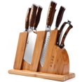 thumbnail image 3 of TUO 8-Piece Kitchen Knife Set with Wooden Block – German X50CrMoV15 Steel – Full Tang Pakkawood Handle – Fiery Phoenix Series, 3 of 15