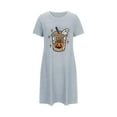 thumbnail image 5 of Wowcloth Women's Halloween Oversized Short Nightgown - Fashion Chest Print Short Sleeve Sleep Dress, 5 of 5