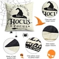 thumbnail image 3 of Halloween Decorations Pillow Covers 18x18 Set of 4 Halloween Decor Indoor Outdoor Hocus Pocus Farmhouse Saying Halloween Decorative Clearance Cushion Cases Party Supplies for Home Sofa Couch Bed Chair, 3 of 6