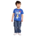 thumbnail image 4 of Bluey Toddler Graphic Americana Crewneck Tee with Short Sleeves, Sizes 12M-5T, 4 of 6