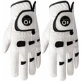 thumbnail image 1 of FINGER TEN Men’s Golf Glove Left Hand Right with Ball Marker Value 2 Pack, Weathersof Grip Soft Comfortable, Fit Size Small Medium ML Large XL (X-Large, Worn on Left Hand), 1 of 4