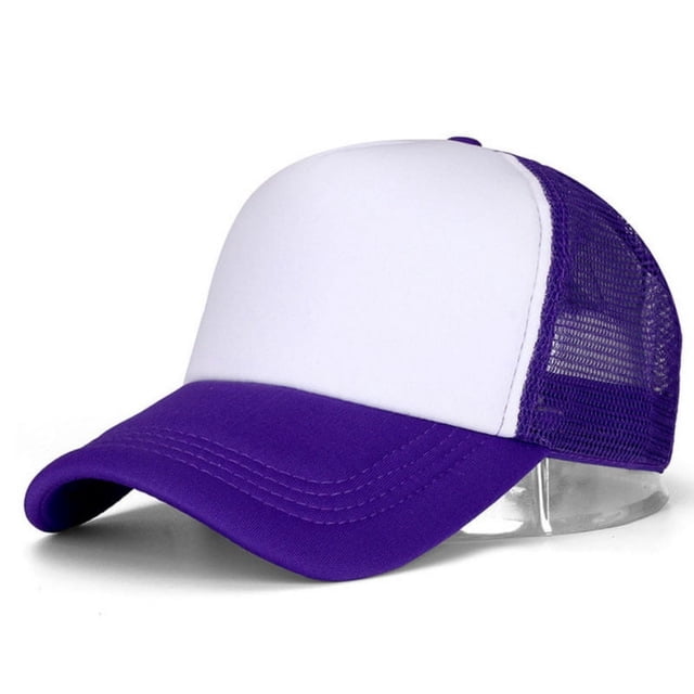 Sombrero para el sol de color a juego, sombrero de trabajo para camión, sombrero de voluntario, sombrero de red con esponja y lengua de pato
