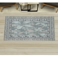 thumbnail image 1 of Flowers Decorative Rug, Soft Colors Exotic Petals of Blush Tones Tropical Lily Jungle Floral, Quality Carpet for Bedroom Dorm and Living Room, 6 Sizes, Warm Taupe and Pale Blue, by Ambesonne, 1 of 1