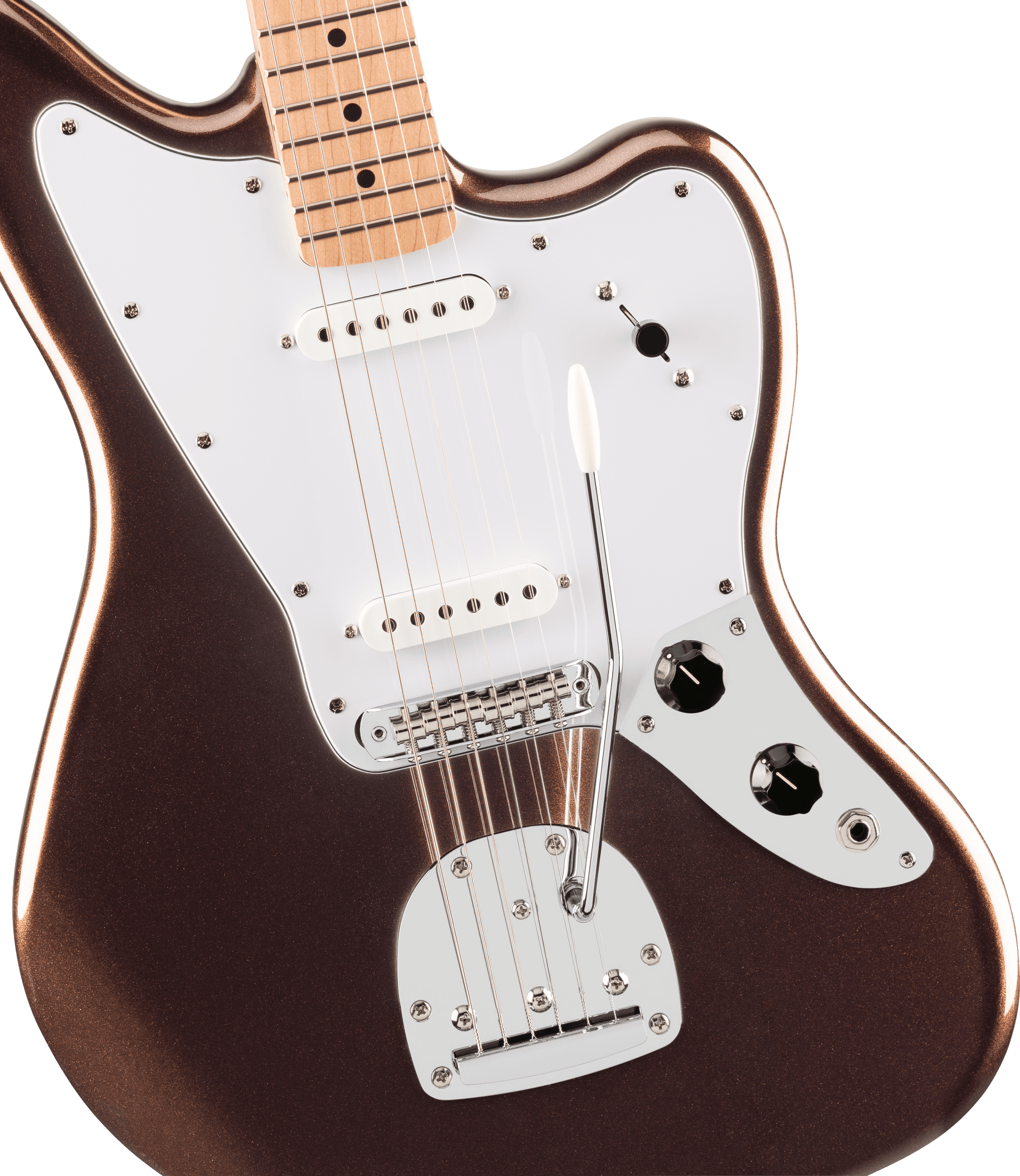Squier Affinity Jaguar Electric Guitar, Maple Fingerboard, Mystic Metallic Brown