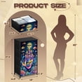 thumbnail image 3 of Dresser for Bedroom with 4 Storage Drawers Mermaid Underwater Castle Golden Towers Ocean Colorful Coral Reef Dressers Chest of Drawers Steel Framed Fabric Closet Organizers for Entryway, 3 of 8