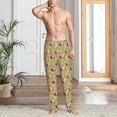 thumbnail image 2 of Kdxio Lips blowing bubble gum Pattern Men's Pajama Pants, Elastic Waist with Drawstring and Pockets, Comfortable Loungewear-X-Large, 2 of 5