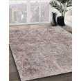 thumbnail image 3 of Ahgly Company Machine Washable Indoor Square Traditional Rose Dust Purple Area Rugs, 3' Square, 3 of 7