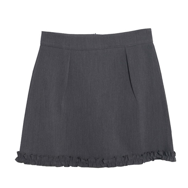 Falda sexy con flecos y cadena para mujer - Poliéster, detalle de cordones, tallas S-XL, ideal para bailes latinos y festivales