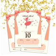 thumbnail image 2 of Darling Souvenir White Birthday Invitation Card 28 Pcs Fill or Write In Blank Invites Printable Party Supplies 5 x 7 Inches, 2 of 5