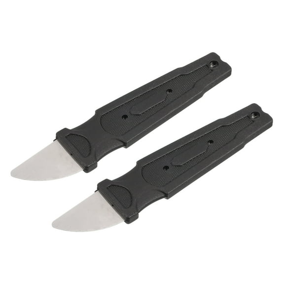 2pcs Ultra Thin Spudger Opening Pry Bar Tool Stainless Steel Curved Pry Blade Repair for Phone Laptop Tablet