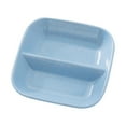 thumbnail image 1 of Shengyu Assiettes Carrées en Paille à Compartiments pour Assaisonnement, Contenant de Sauce de Table, Assiette à Collation de Cuisine, Bleu, 1 Ensemble, 1 of 4