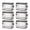 White, variant on 1 Pack Large Clear Thick Plastic Storage Box with Hinged Lid, Heavy-Duty Durable High Capacity Organizer, Perfect for Home, Camping, Travel, Attic and Moving
