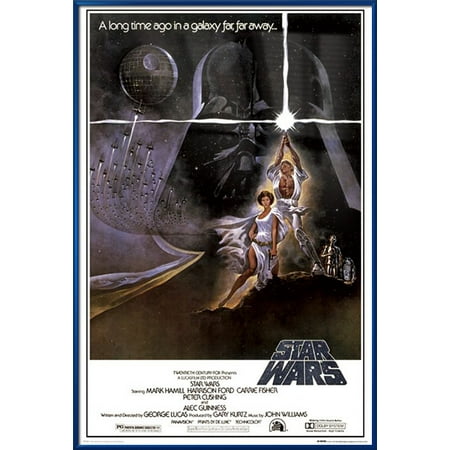 Five Star 36' Natural - Star Wars: Episode IV - A New Hope - Framed Movie Poster / Print (Regular Style A) (Size: 24