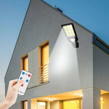 

Jytue 9COB Outdoor Solar Street Lights Super Brightness Solar Security Light with Motion Sensor for Road Playground