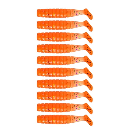 10Pcs Artificial Baits Fishing Lures Paddle Tail Swimbait for Trout Baits Lures