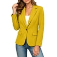 thumbnail image 7 of PFRNLF Blazers for Women Lightweight Long Sleeve Lapel Button Casual Business Suit Jackets with Pockets, 7 of 7