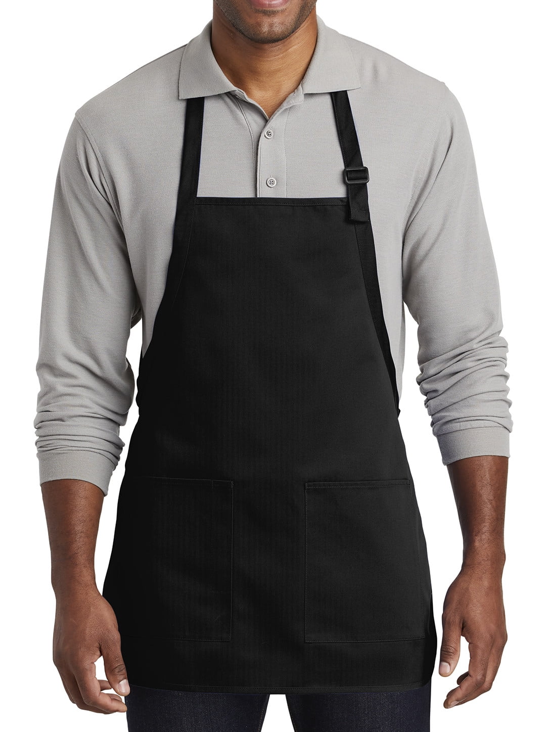 Mafoose Mafoose Men's MediumLength TwoPocket Bib Apron Black