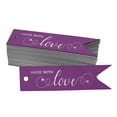 thumbnail image 1 of Inkdotpot Pack Of 100 Made With Love Text Favor Paper Tags Craft Real Silver Foil Hang Tags, 1 of 6