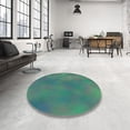 thumbnail image 4 of Ahgly Company Machine Washable Indoor Rectangle Transitional Mint Green Area Rugs, 2' x 5', 4 of 7
