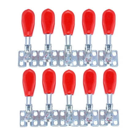 

10Pcs -201A 27Kg Toggle Clamp Quick Release Vertical/Horizontal Type U-Shaped Bar Hand Tool for Woodworking