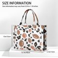 thumbnail image 3 of Large Capacity Tote Bag,White Footballs with Leopard Spots Pattern Handbag Fashion Luxury Tote Bag,15.7"x13"x 5.1" Inches,Laptop Compatible, 3 of 6
