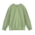 thumbnail image 7 of GuangCheng Mens Waffle Knit Crew Neck Sweatshirts,Baggy,Pullover,Soft,Breathable,Comfortable Loungewear Tops,Green,Size M, 7 of 7