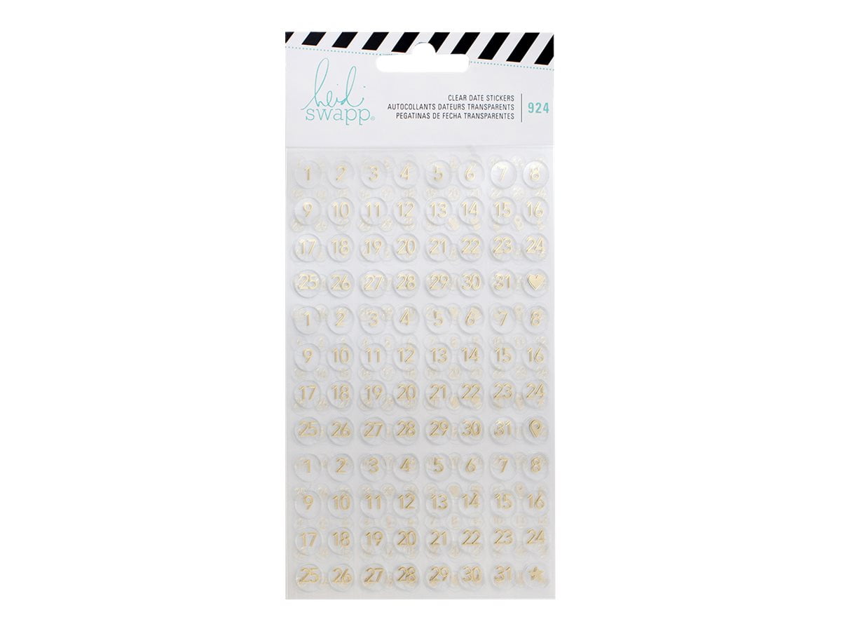 Heidi Swapp Memory Planner Stickers 3/Pkg-Date Numbers & Icons