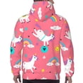 thumbnail image 5 of Bingfone Yoga Unicorn Men'S Drawstring Hoodie Long Sleeve Pocket Sweatshirts-3x-Large, 5 of 9