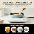 thumbnail image 6 of Elite Gourmet EIND57W SlimStore™ Induction Cooktop, Touch Controls, Ultra Thin 2" Profile, 10 Power Levels, Temps 140°F to 465°F, Fast Heat Up, White, 6 of 9