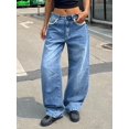 thumbnail image 4 of aPAY Jeans for Women Y2k Classic Loose Fit Long Denim High Waisted Pants  Regular Size, 4 of 7