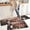 Color-63, variant on Coffee Kitchen Rugs and Mats Non-Slip, Washable, Stain and Fade Resistant, Suitable for Kitchen Mat Set of 2 Coffee Kitchen Decor 17" x47"+17"x30"