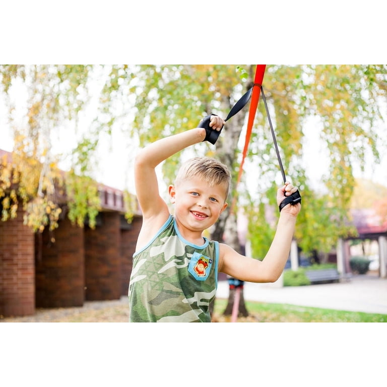 Zenmonkey Outdoor Agility Equipment - 60ft Slackline Kit with