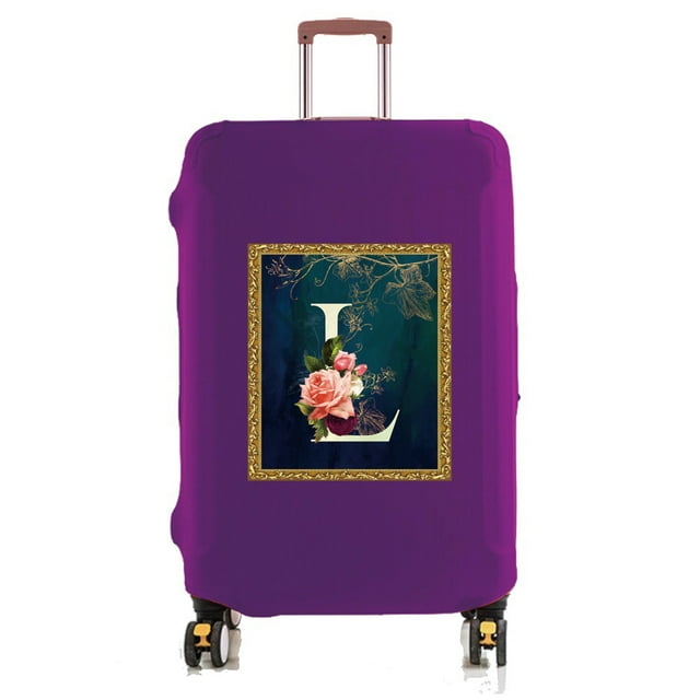 18-32 Inch Large Capacity Travel Essential Bag with Flower Serie Print Pattern Travel Accessories Suitcase Dust Protection Cover 8flower L XL