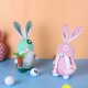thumbnail image 3 of 2 piezas de decoraciones de Pascua de primavera, gnomo de peluche, figurita de elfo Tomte escandinavo hecha a mano, muñeco de peluche sin rostro con flor, adornos de decoración del hogar de conejo de, 3 of 5