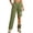 Army Green, variant on Women's Zip Off Convertible Straight Leg Cargo Pants, Two in One Long Pants to Shorts with Detachable Hem, Lightweight Travel Hiking Trousers for Outdoor, Breathable Khaki M