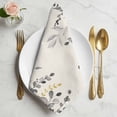 thumbnail image 2 of Grey Eucalyptus Cloth Napkins, Farmhouse Weeping Leaves on Linen Washable and Reusable Dinner Napkins Set of 8, Table Napkin for Kitchen Party Birthday Wedding Hotel Housewarming 20"x20", 2 of 9
