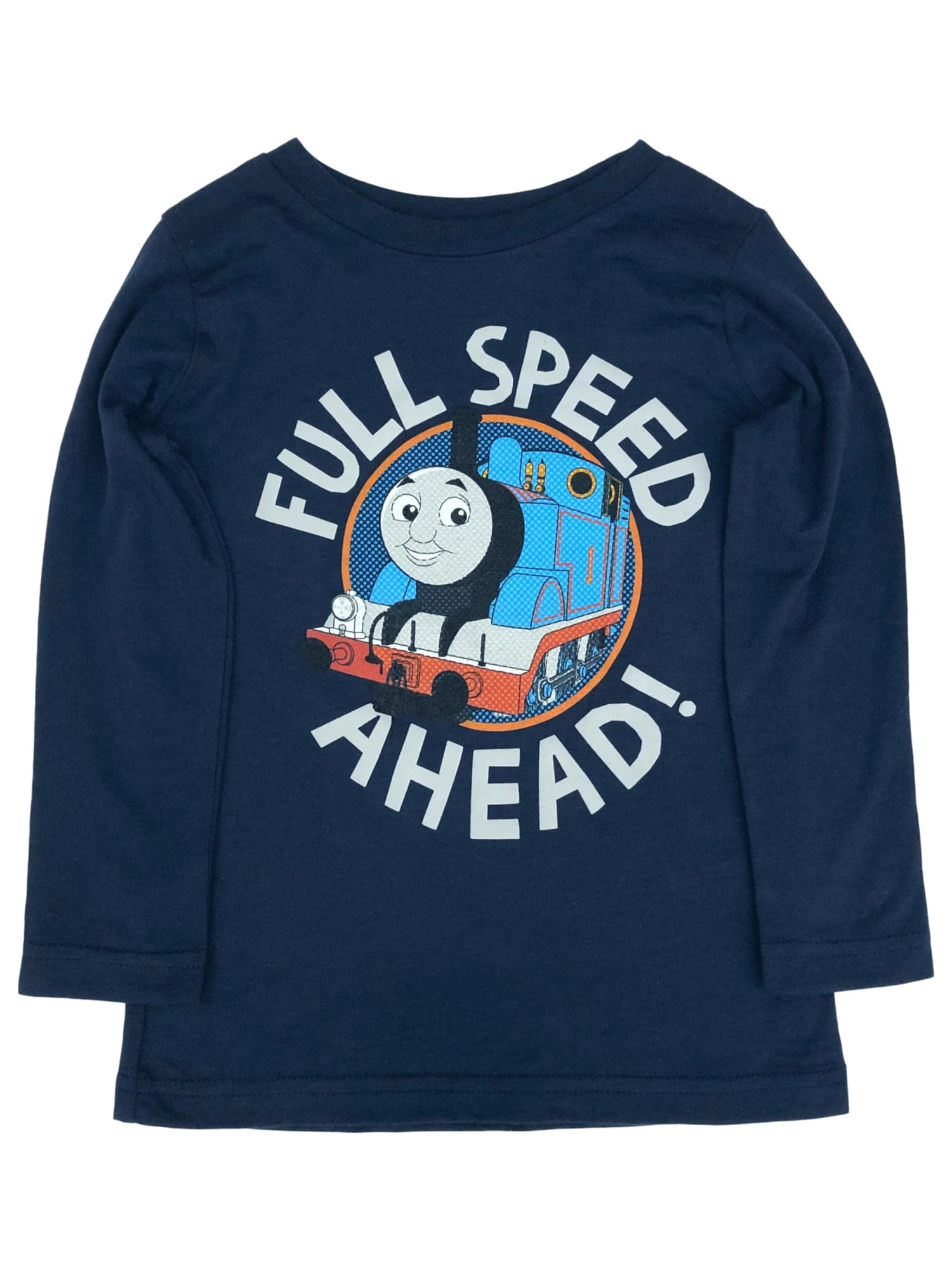 Jumping Beans Thomas Tank Engine Infant Boys Long Blue Train T-Shirt Tee 24m
